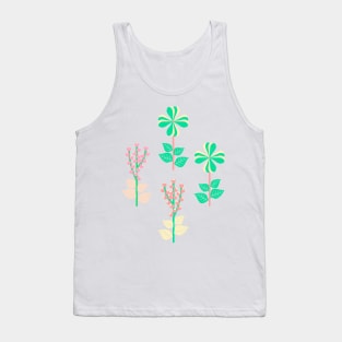 Retro Spring Flowers II Tank Top